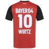 Original Trikotsatz Bayer 04 Leverkusen Florian Wirtz 10 Heimtrikot 2024-25 Für Kinder